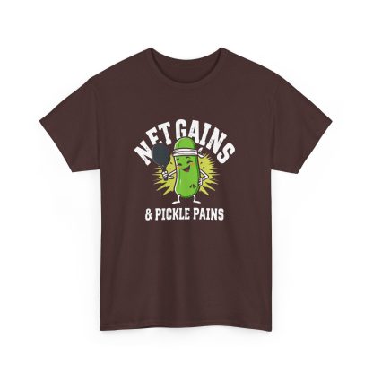 Net Gains & Pickle Pains Pickleball T-Shirt - Image 28