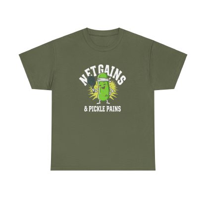 Net Gains & Pickle Pains Pickleball T-Shirt - Image 5