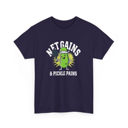 Net Gains & Pickle Pains Pickleball T-Shirt - Image 3