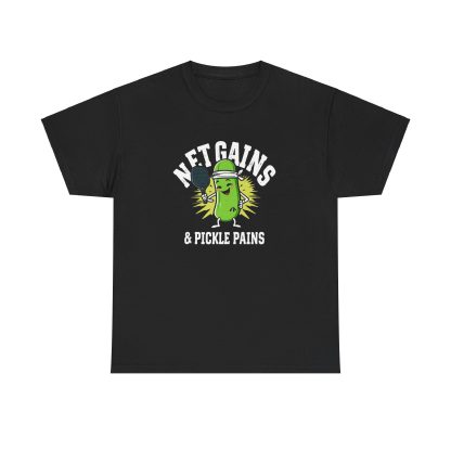 Net Gains & Pickle Pains Pickleball T-Shirt - Image 38