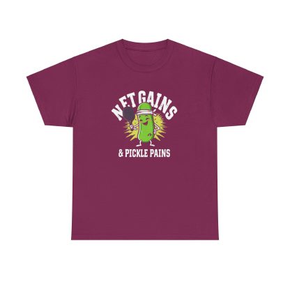 Net Gains & Pickle Pains Pickleball T-Shirt - Image 30